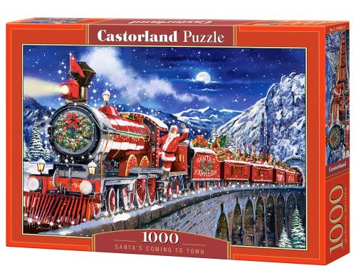 Puzzle Castorland 1000 dílků - Santův vlak