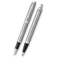 Parker IM Stainless Steel CT - plnicí pero a propiska v sadě (1)