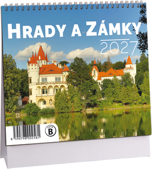 Levně Stolní kalendář mini 2027 Aria Hrady a zámky