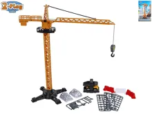 Jeřáb 2-Play Traffic 40 cm s vozidlem a 50 doplňky