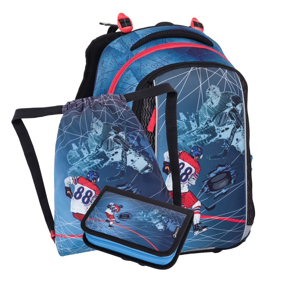 Levně Bagmaster - Malý set pro školáka VEGA 24 A (batoh,penál,sáček na cvičky) + gumovací pero Pilot Frixion