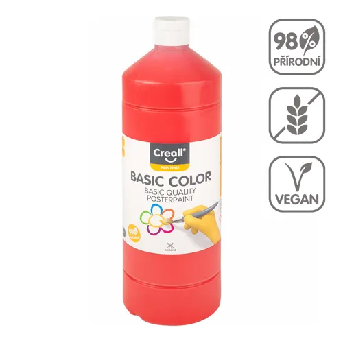 Temperová barva CREALL 1000ml - světle červená
