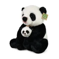 Plyšová panda s mládětem, 27 cm, ECO-FRIENDLY Plyšová panda s mládětem, 27 cm, ECO-FRIENDLY