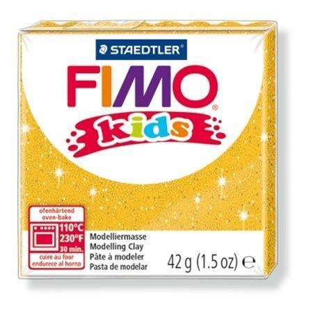 FIMO® kids 8030 modelovací hmota 42g - zlatá se třyptkami (112)