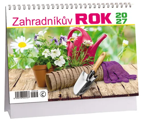 Stolní kalendář 2027 Aria Zahradníkův rok