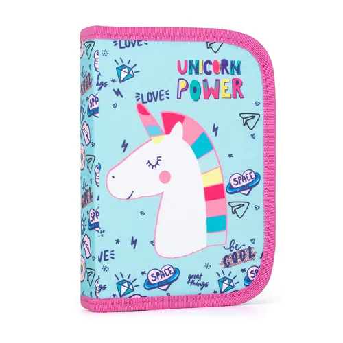 Školní penál 1-patrový prázdný Karton P+P Unicorn Iconic