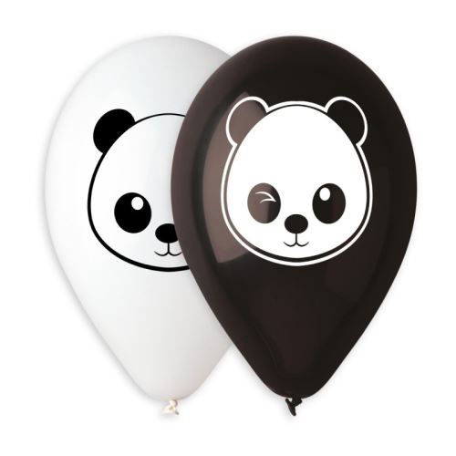 Balónky nafukovací průměr 30cm - potisk PANDA, 10ks