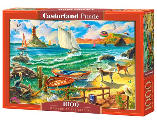 Puzzle Castorland 1000 dílků - WEEKEND AT THE SEASIDE