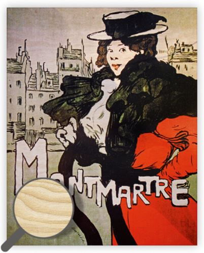 Dřevěný obraz Helma - Montmartre