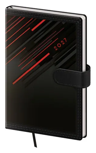 Týdenní diář 2027 Helma kapesní Tone s magnetem červený