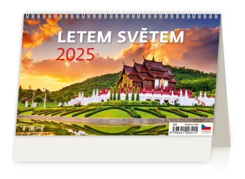 Stolní kalendář 2025 Helma - Letem světem