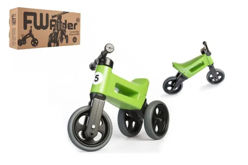Odrážedlo Funny Wheels Rider Sport 2v1 zelené, krabice
