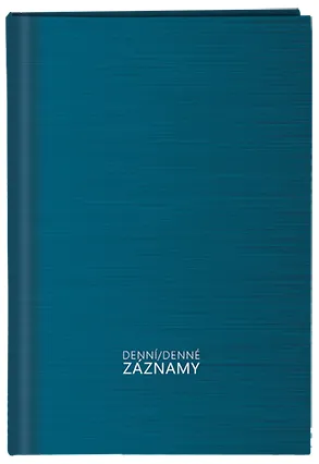Denní záznamy - A4 - lamino - Tyrkys