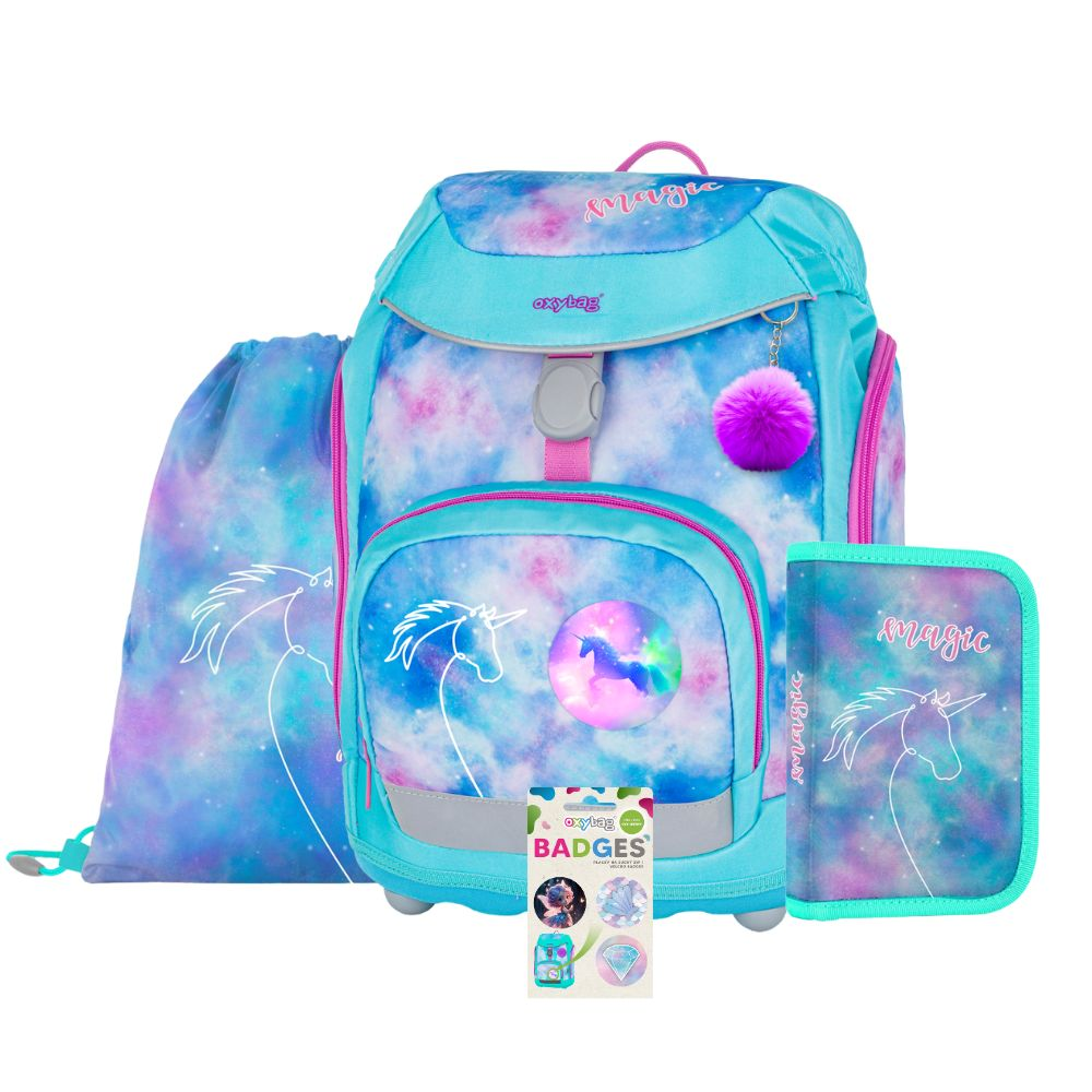 Levně Školní batohový set 4dílný OXY SHERPY Unicorn