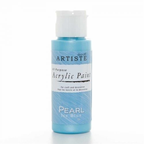 Akrylová barva ARTISTE perleťová - ledově modrá