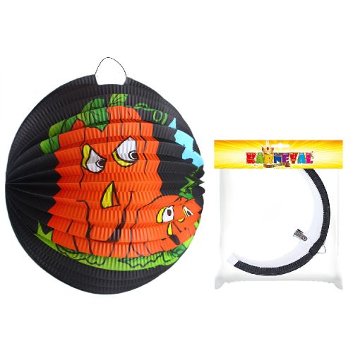 Lampion Halloween tmavý kulatý - dýně 25cm