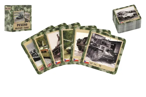 Pexeso Military Tanky, 80 kartiček