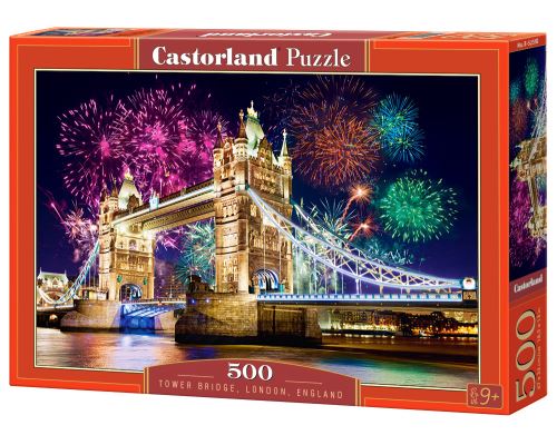 Puzzle Castorland 500 dílků - Ohňostroj u Tower Bridge