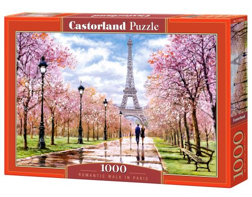 Puzzle Castorland 1000 dílků - Romantická procházka v Paříži