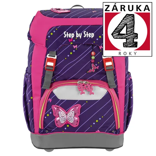 Školní batoh Step by Step Grade Třpytivý motýl Školní batoh Step by Step Grade Třpytivý motýl