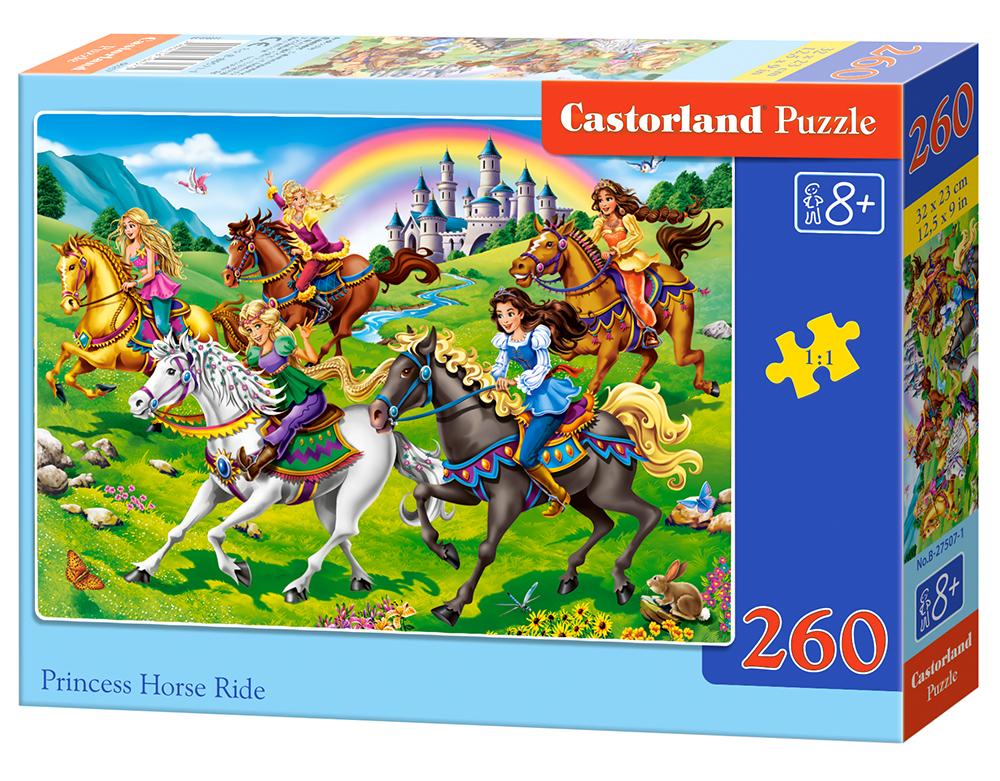 Levně Puzzle Castorland 260 dílků - Princezny na vyjížďce