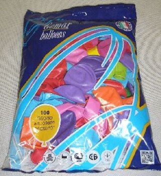 Balónek nafukovací průměr 26cm – mix pastelových barev, 100 ks