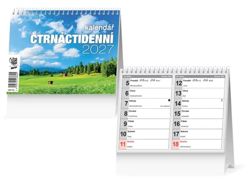 Stolní kalendář 2027 MFP Čtrnáctidenní