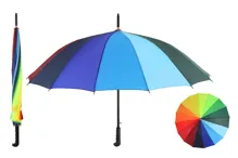 Vystřelovací deštník 78 cm - duhový