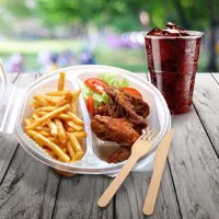 Menu mísa (PP) Ripboxx Meal 2dílná osmiboká průhledná 1000 ml, 25 ks (2)