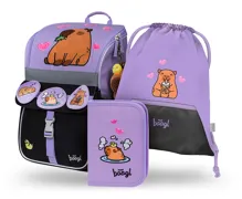 Školní aktovkový set 3-dílný Baagl Zippy Kapybara
