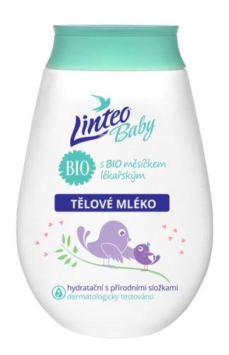 Dětské tělové mléko Linteo Baby s Bio měsíčkem lékařským, 250ml