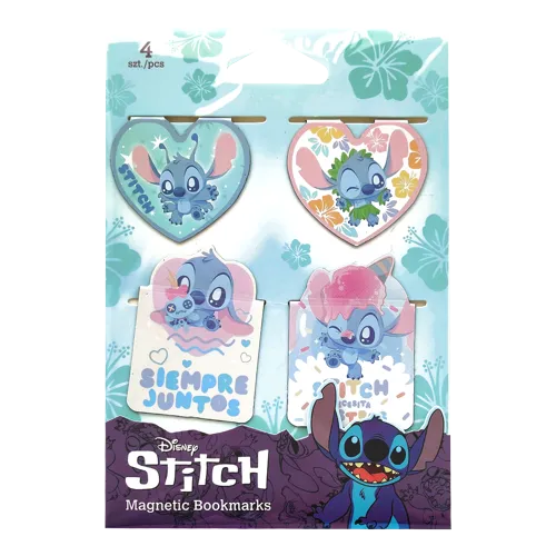 Magnetická záložka 4ks - Stitch 4, mix motivů