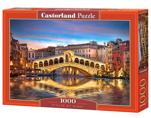 Puzzle Castorland 1000 dílků - Rialto most v noci, Benátky