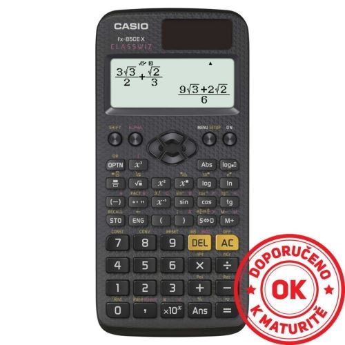 Kalkulačka školní CASIO FX 85 CE X, 379 funkcí