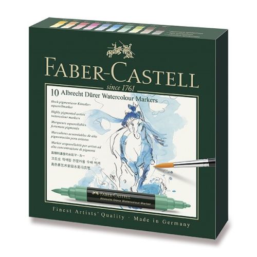 Sada akvarelových popisovačů Faber-Castell Albrecht Dürer - 10 barev