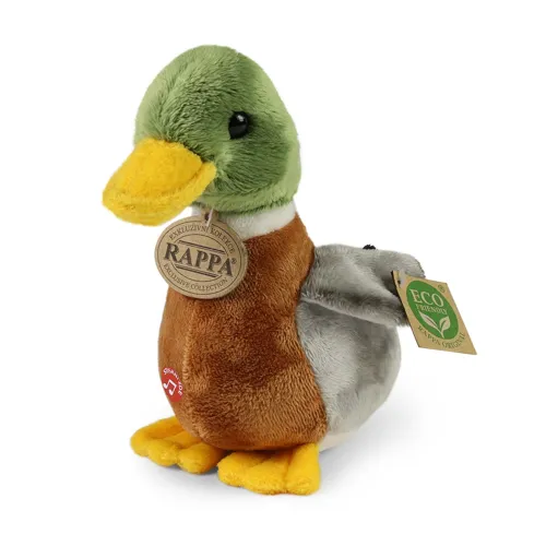 Plyšová kachna divoká se zvukem 21 cm, ECO-FRIENDLY