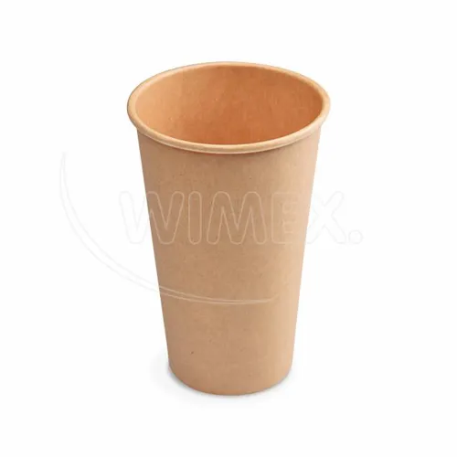 Papírový kelímek hnědý 510 ml, XL (Ø 90 mm), 50 ks