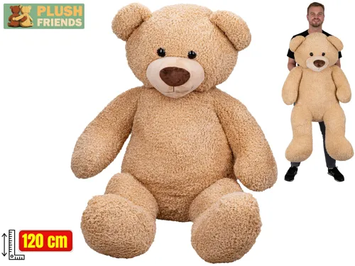 Plyšový medvěd Plush Friends 120 cm - béžový