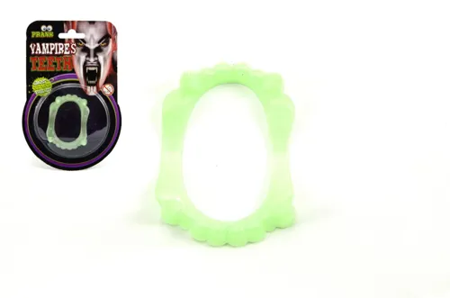 Svítící upíří zuby 5 cm