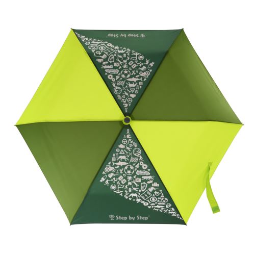 Dětský skládací deštník s magickým efektem Doppler - limetkový