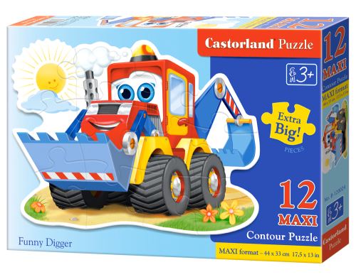 Puzzle Castorland Contour MAXI 12 dílků - Bagr