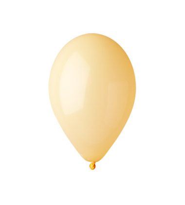 Balónky nafukovací průměr 26cm – pastelová hořčičná žlutá, 10 ks