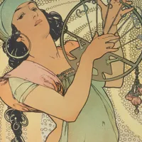 Nástěnný kalendář poznámkový 2027 Notique Alfons Mucha, 20 x 20 cm (10)