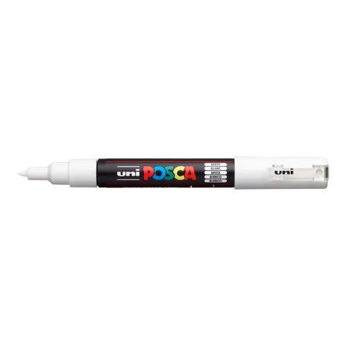 Dekorační popisovač Posca PC-1M, bílá (1), 0,7 - 1,0 mm