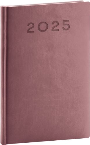 Týdenní diář 2025 Presco Group A5 - Aprint Neo růžový, 15 × 21 cm