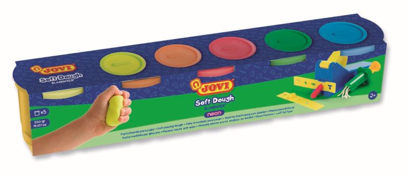 Levně Modelovací hmota JOVI BLANDIVER 5x110g neonová
