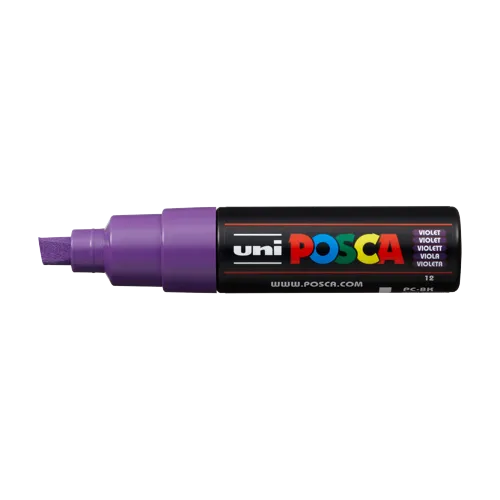 Dekorační popisovač Posca PC-8K, 8 mm, fialová (12)