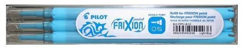 Sada 3 ks náplní Pilot FriXion Point, tenký jehličkový hrot - výběr barev