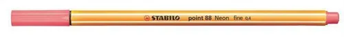 Liner Stabilo Point 88, 0,4mm - neonově červená
