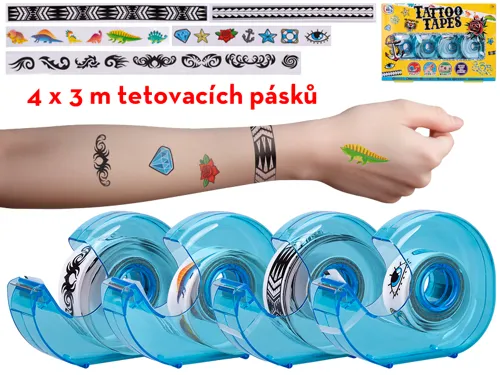 Lepicí pásky s tetováním, 4 ks